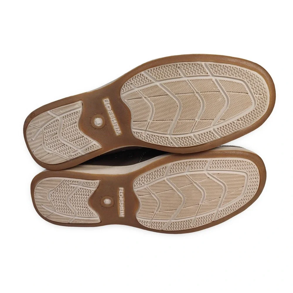 Florsheim Lakeside Ox Moc Toe 13157-200 Brown Mens 9W Leather Boat Shoes‎